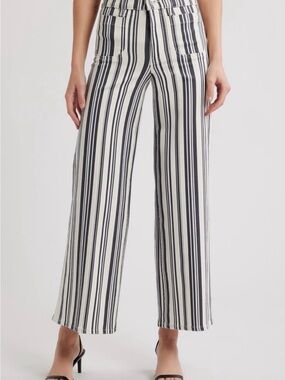 FRAME Le Slim Palazzo Patch Pocket High Waist Wide Leg Jean